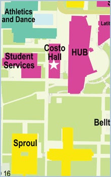 Find the Student Conduct & Academic Integrity Programs office in Costo Hall, which is located on the UCR campus in between the Student Services Building and the Highlander Union Building. 